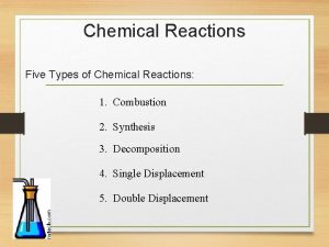 Chemical Reactions Five Types of Chemical Reactions 1