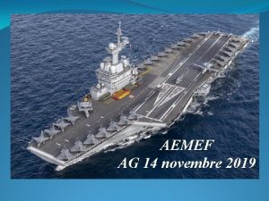 AEMEF AG 14 novembre 2019 COTISATIONS ET ADHESIONS