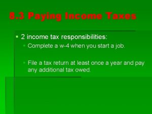 8 3 Paying Income Taxes 2 income tax