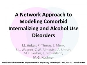 A Network Approach to Modeling Comorbid Internalizing and