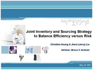 Joint Inventory and Sourcing Strategy to Balance Efficiency