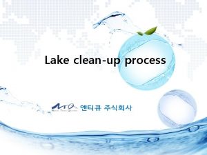 Lake cleanup process 1 Project overview The compressed