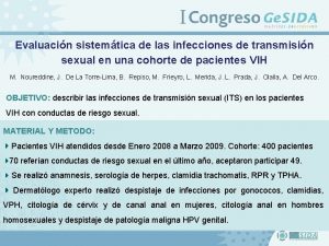 Evaluacin sistemtica de las infecciones de transmisin sexual