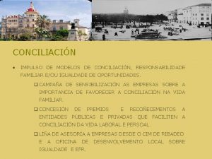 CONCILIACIN IMPULSO DE MODELOS DE CONCILIACIN RESPONSABILIDADE FAMILIAR