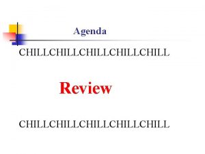 Agenda CHILLCHILLCHILL Review CHILLCHILLCHILL The German Hyperinflation Part
