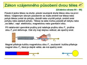 Zkon vzjemnho psoben dvou tles Uebnice strana 64