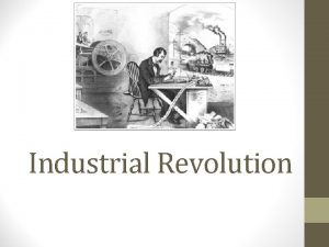 Industrial Revolution Began in England in 1780 English