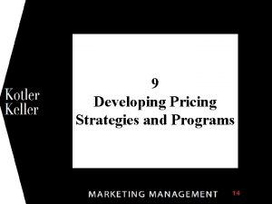 1 9 Developing Pricing Strategies and Programs Synonyms