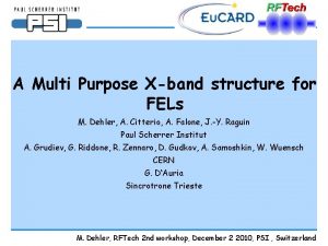 A Multi Purpose Xband structure for FELs M