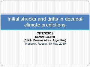 Initial shocks and drifts in decadal climate predictions