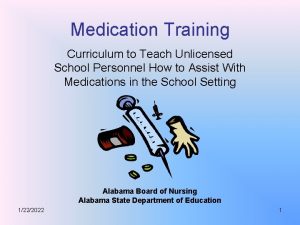 Medication Training Curriculum to Teach Unlicensed School Personnel