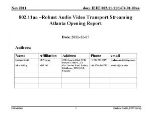 Nov 2011 doc IEEE 802 11 111474 01