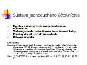 7 Sstava jednoduchho tovnctva 1 2 3 4