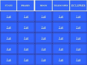 New moon telescopes