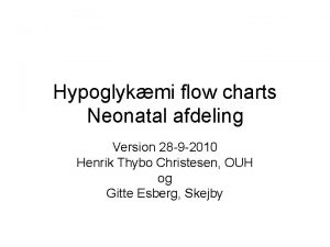 Hypoglykmi flow charts Neonatal afdeling Version 28 9