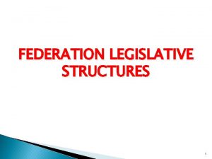 FEDERATION LEGISLATIVE STRUCTURES 1 Tennessee Federation Legislative Structure