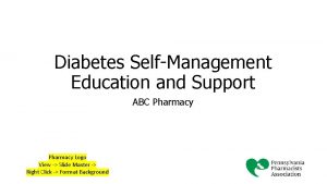 Diabetes SelfManagement Education and Support ABC Pharmacy Logo