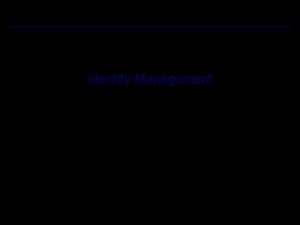 Identity Management Report By Jean Carreon and Marlon