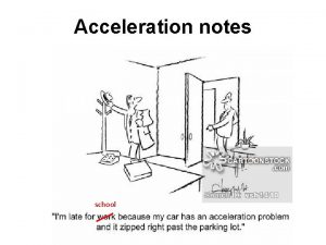 Acceleration notes school Velocity Velocity Speed in a