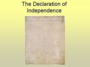 The Declaration of Independence Declaration Committee John Adams