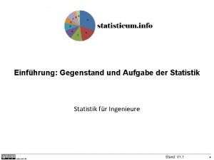 Einfhrung Gegenstand und Aufgabe der Statistik fr Ingenieure