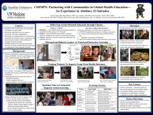 CHIMPS Partnering with Communities in Global Health Education