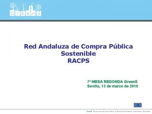 Title 1 Rec Oil Project Red Andaluza de