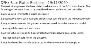 DFHx Base Plates Rections 19112020 The next slides