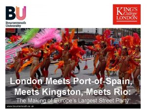 London Meets PortofSpain Meets Kingston Meets Rio The