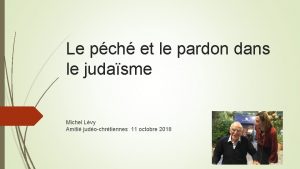 Le pch et le pardon dans le judasme