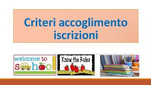 Criteri accoglimento iscrizioni Anno scolastico 20202021 Numero classi