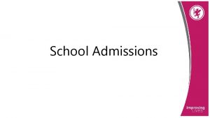 School Admissions Statutory Guidance School Admissions Code December