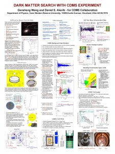 DARK MATTER SEARCH WITH CDMS EXPERIMENT Gensheng Wang