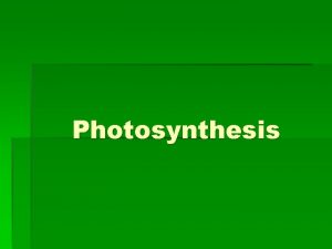 Photosynthesis Photosynthesis Photosynthesis is the process by which