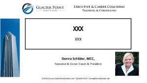 XXX Donna Schilder MCC Executive Career Coach President