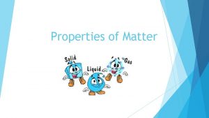 Properties of Matter What is matter MATTER is