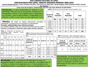 XXXI JORNADA NACIONAL DE LEPRA DISCAPACIDAD POR LEPRA