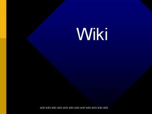 Wiki wiki wiki wiki Wiki Rector and Kemp