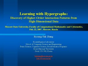 Learning with Hypergraphs Discovery of HigherOrder Interaction Patterns