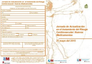 Jornada de Actualizacin en el tratamiento del Riesgo