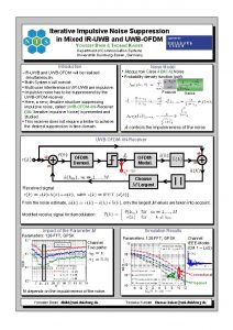 Iterative Impulsive Noise Suppression in Mixed IRUWB and