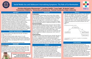 Social Media Use and Adolescent Internalizing Symptoms The