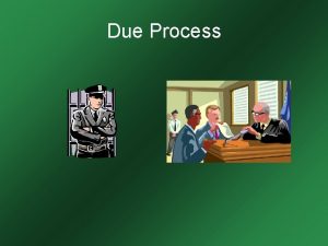 Due Process Due Process Due process of law