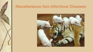 Miscellaneous NonInfectious Diseases Common Core Standards Addressed CCSS
