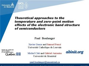 Theoretical approaches to the temperature and zeropoint motion