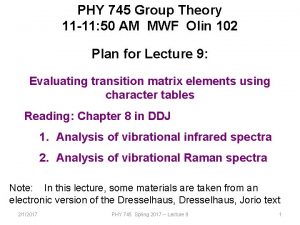 PHY 745 Group Theory 11 11 50 AM