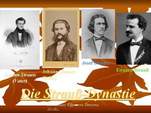 Josef Strauss Johann Strauss Vater Johann Strauss Sohn