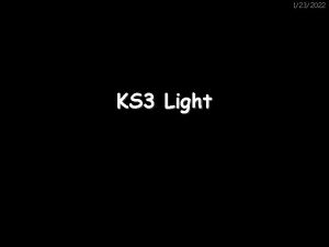 1232022 KS 3 Light 1232022 Properties of Light