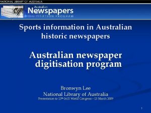 Sports information in Australian historic newspapers Australian newspaper