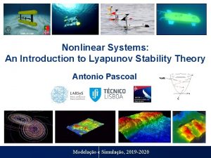 3 5 Julho Cincia 2017 Lisbon Nonlinear Systems
